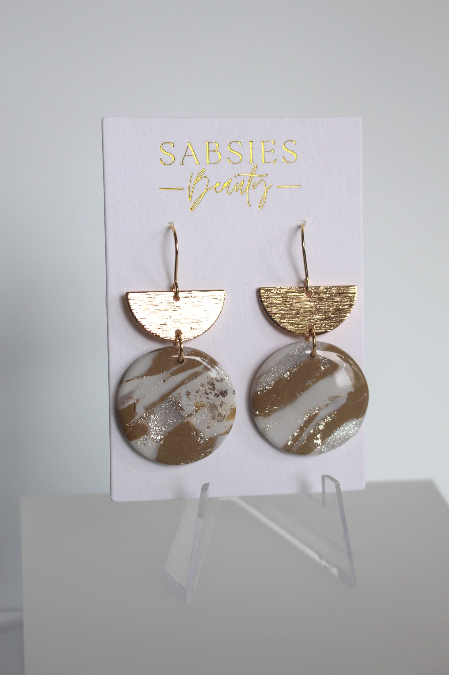 Nude Marble Dangle