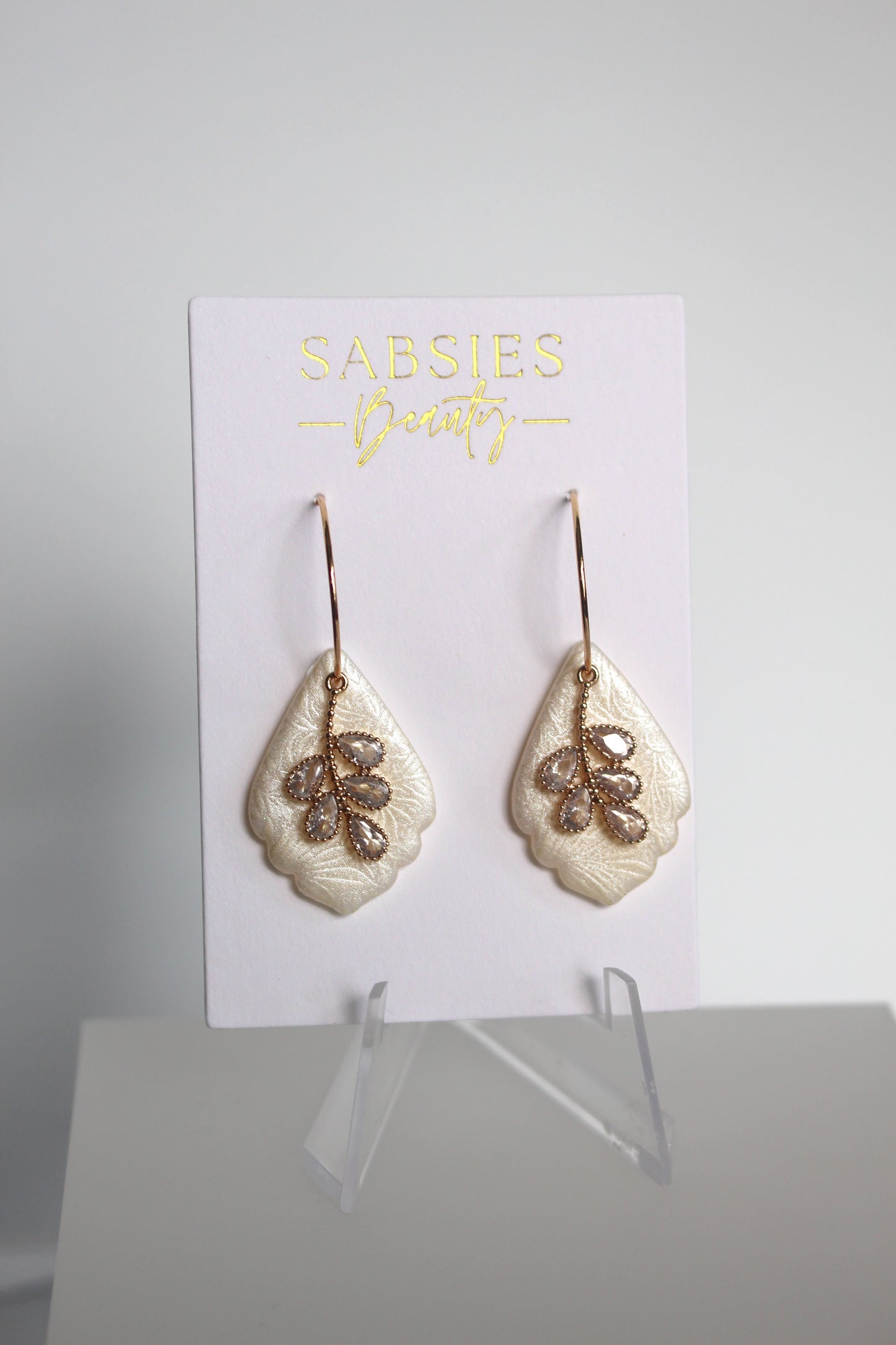 Gold Filled Pearl Accent Hoop
