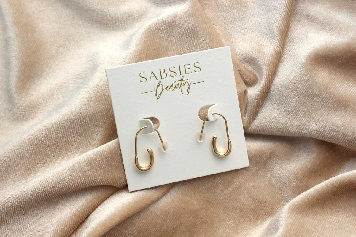 Small Open Swirl Hoop 18k Gold Plated
