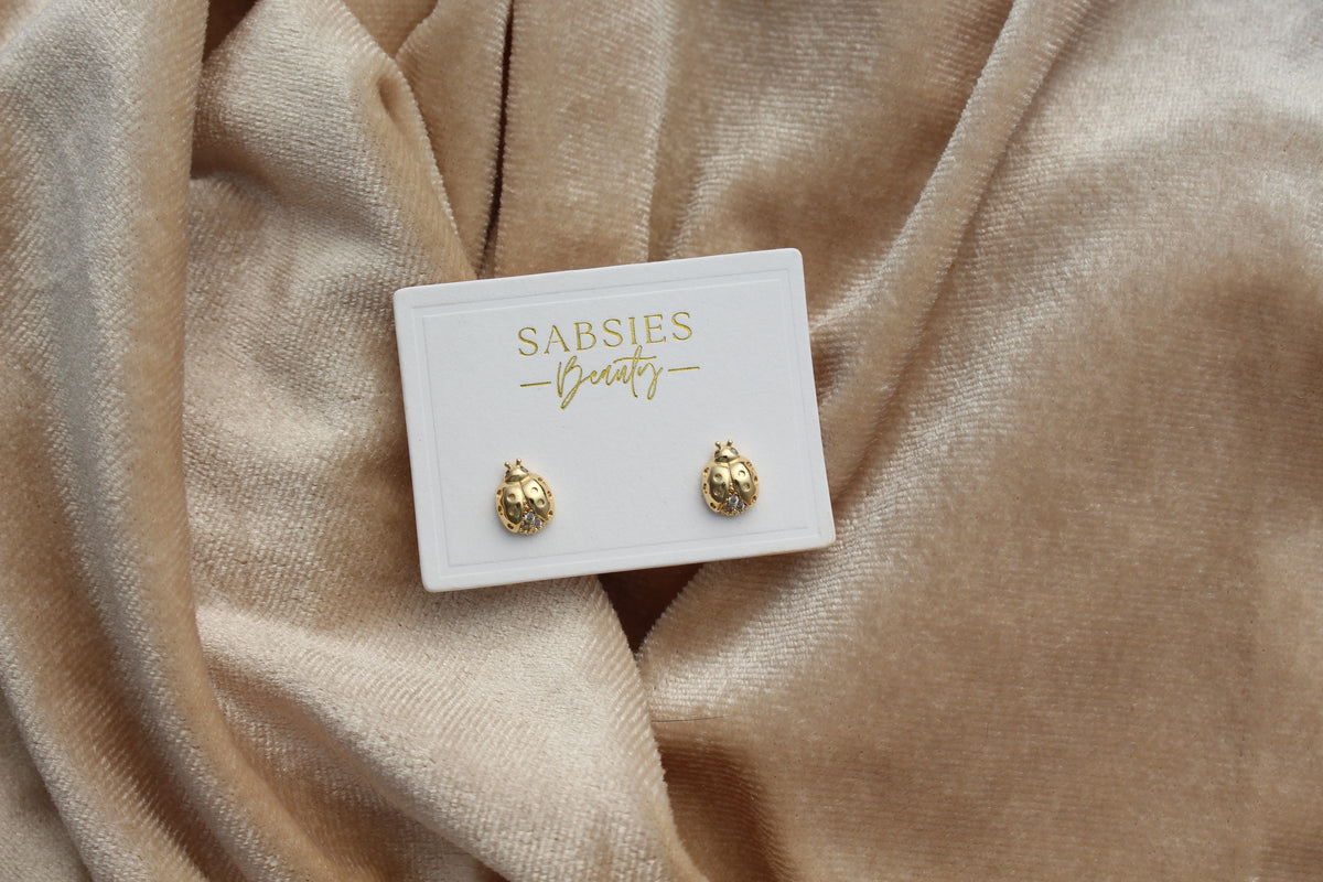 Ladybug Stud 18k Gold Plated