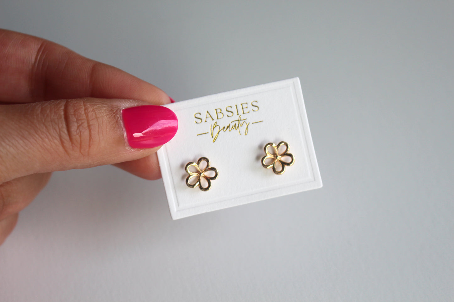 Flower Stud 18k Gold Plated