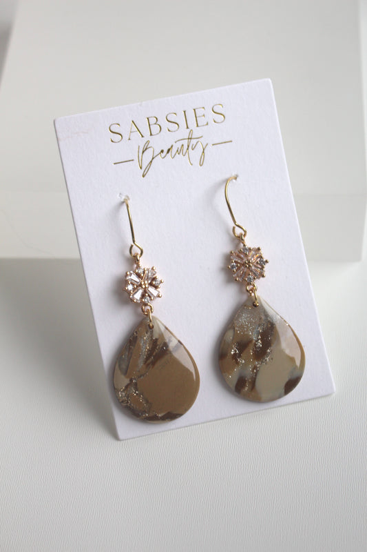 Marble Brown Fancy Dangle