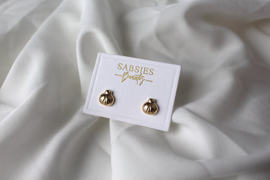 Gold Lady Bug Stud | 18k Gold Plated