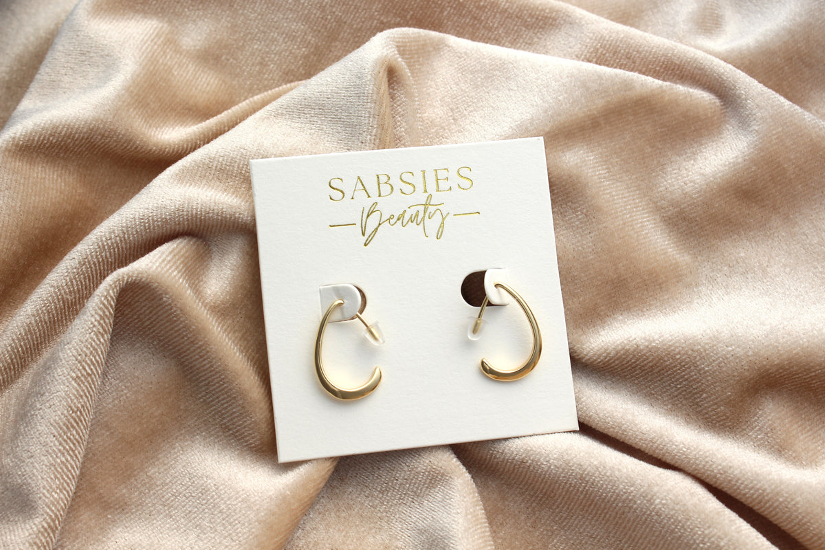 Teardrop Hoop 18k Gold Plated