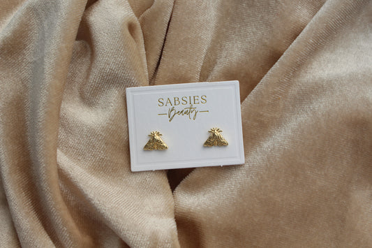 Moth Stud 18k Gold Plated