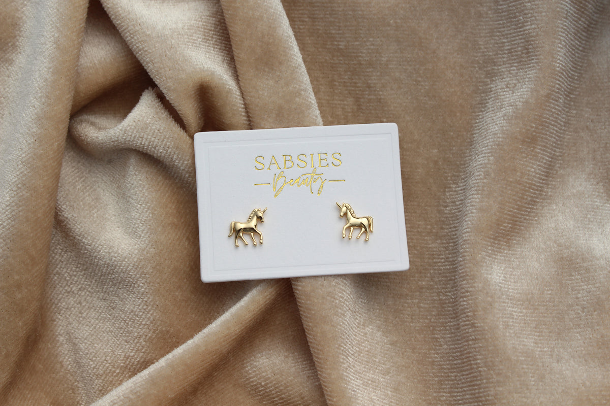 Unicorn Stud 18k Gold Plated