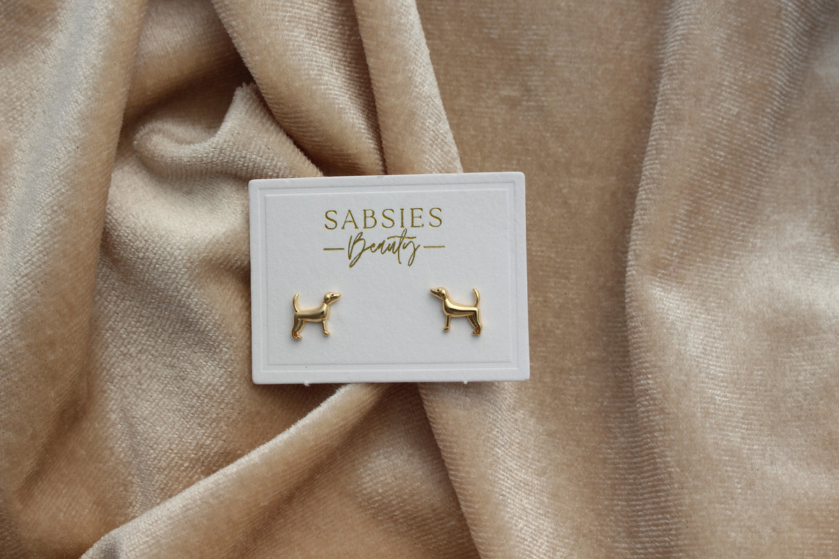 Doggie Stud 18k Gold Plated